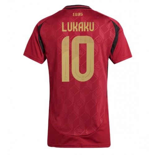 Fotbalové Dres Belgie Romelu Lukaku #10 Dámské Domácí ME 2024 Krátký Rukáv